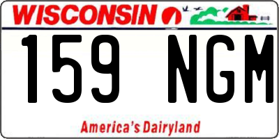 WI license plate 159NGM