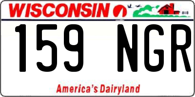 WI license plate 159NGR
