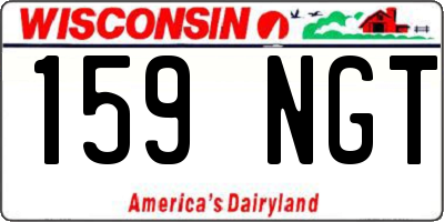 WI license plate 159NGT