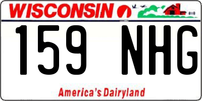 WI license plate 159NHG