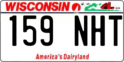 WI license plate 159NHT