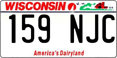 WI license plate 159NJC