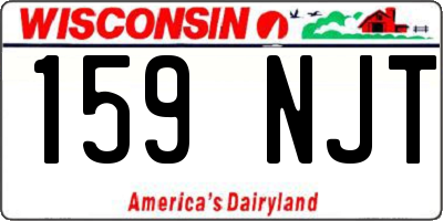 WI license plate 159NJT