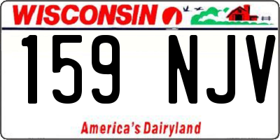 WI license plate 159NJV