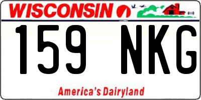 WI license plate 159NKG