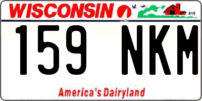 WI license plate 159NKM