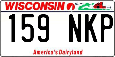 WI license plate 159NKP