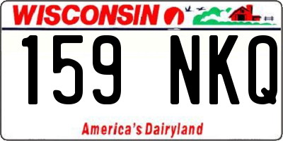 WI license plate 159NKQ