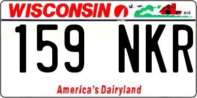 WI license plate 159NKR