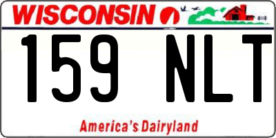 WI license plate 159NLT