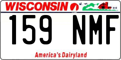 WI license plate 159NMF