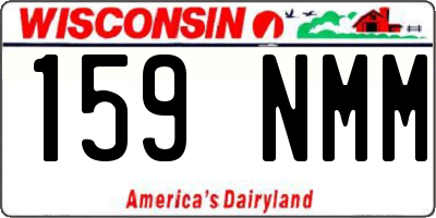WI license plate 159NMM