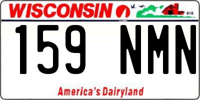 WI license plate 159NMN