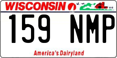 WI license plate 159NMP