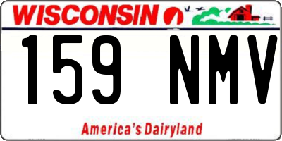 WI license plate 159NMV