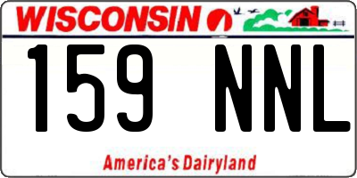WI license plate 159NNL
