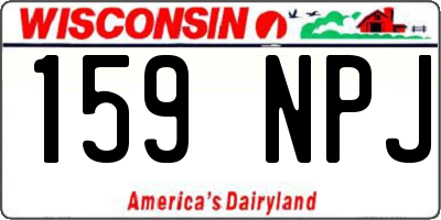 WI license plate 159NPJ