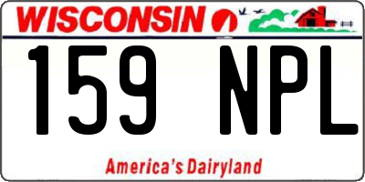 WI license plate 159NPL