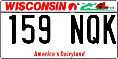 WI license plate 159NQK