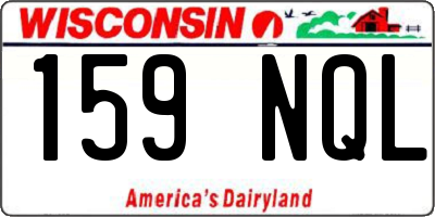 WI license plate 159NQL