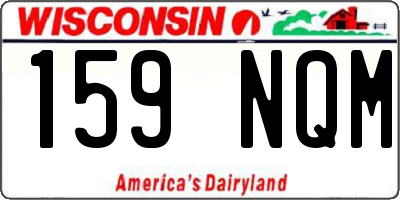 WI license plate 159NQM