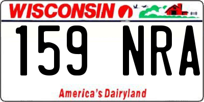 WI license plate 159NRA