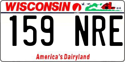 WI license plate 159NRE