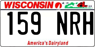 WI license plate 159NRH