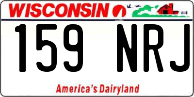 WI license plate 159NRJ