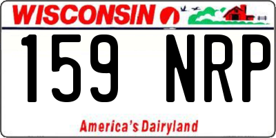 WI license plate 159NRP