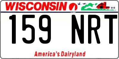 WI license plate 159NRT