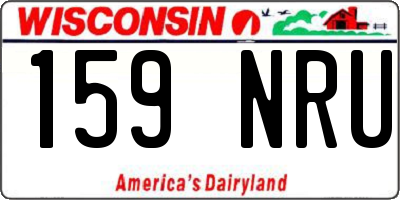 WI license plate 159NRU