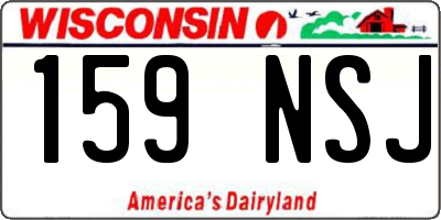 WI license plate 159NSJ