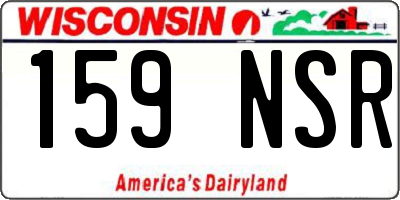 WI license plate 159NSR