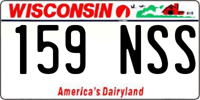 WI license plate 159NSS