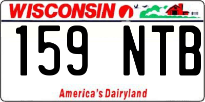 WI license plate 159NTB