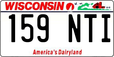 WI license plate 159NTI