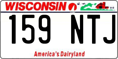 WI license plate 159NTJ