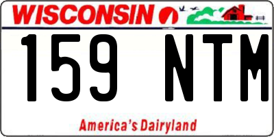WI license plate 159NTM
