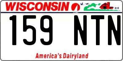 WI license plate 159NTN