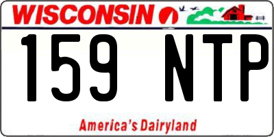 WI license plate 159NTP