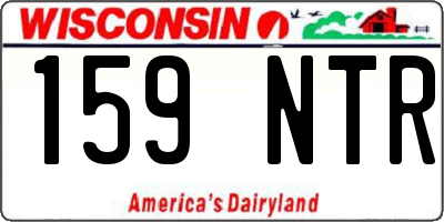 WI license plate 159NTR