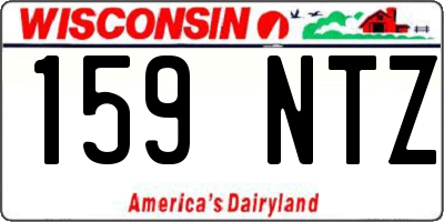 WI license plate 159NTZ