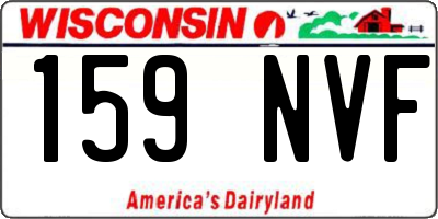 WI license plate 159NVF