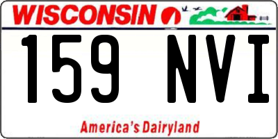 WI license plate 159NVI
