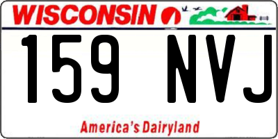 WI license plate 159NVJ
