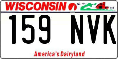WI license plate 159NVK