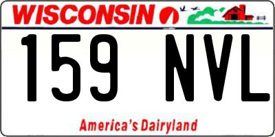 WI license plate 159NVL