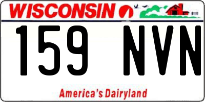 WI license plate 159NVN