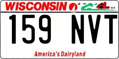 WI license plate 159NVT